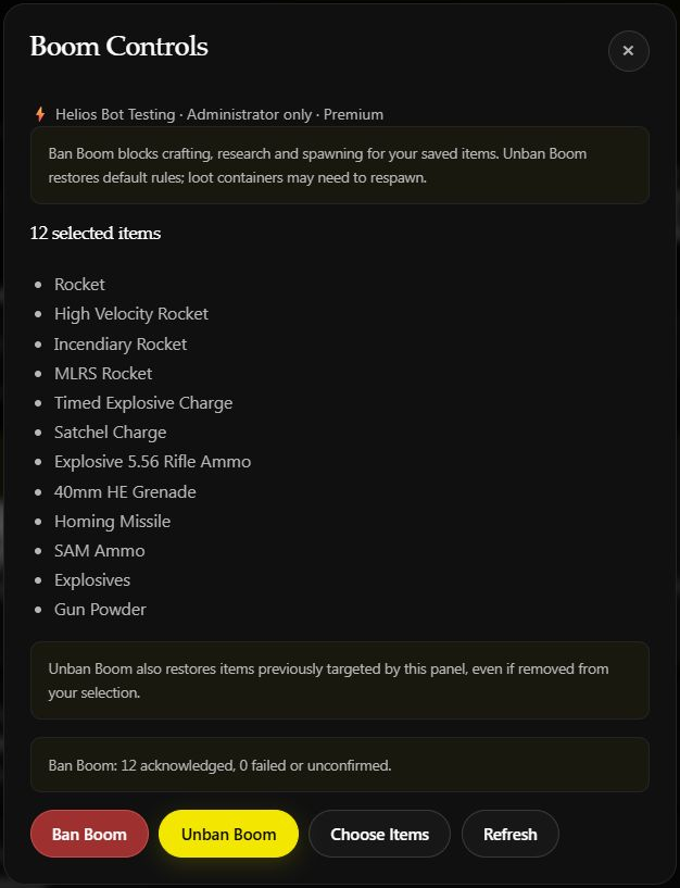 Saved selection and the testing server’s previous result