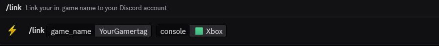 Unsent Helios /link command with YourGamertag in game_name and Xbox selected for console
